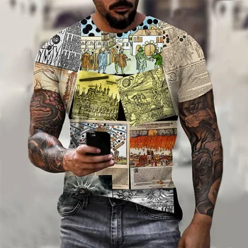 Мъжки t-shirt CLOOCL с 3D-графика 