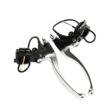 1 Чифт спирачния лост на електрическото колело, ръкохватка на спирачката за мотора, преустановяване на спирачните лостове, велосипедни части за електрически велосипед