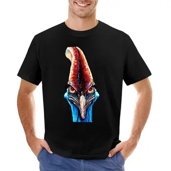 Тениска с изображение на австралийската птица казуар, тениска за момчета, тениски големи размери, мъжки дрехи Оверсайз