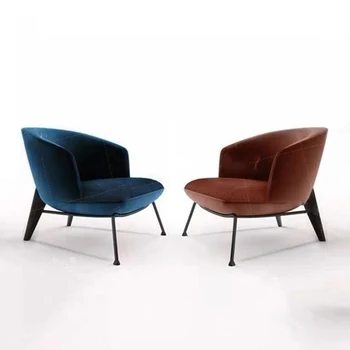 Съвременно луксозно кресло за ръце Accent Nordic Lounge Творческия стол за почивка Подобряване на трона-шезлонг за салон, Мебели за балкона WXH30XP