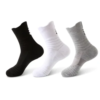 Мъжки чорапи, обикновена изолирана чорапи за колоездене, джогинг, футбол, баскетбол, футболни чорапи, спортни мини изолирана термоноски за мъже