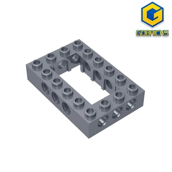 10 бр. Gobricks GDS-973, тухла 4 x 6 с отворен център, съвместим с градивните елементи на lego 32531 направи си САМ