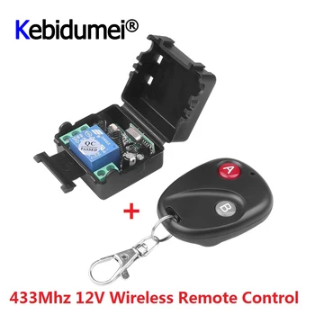 kebidumei 2016 най-новият безжичен универсално дистанционно за управление на DC 12V бутон RF switch system 433 Mhz Telecomando Предавател приемник