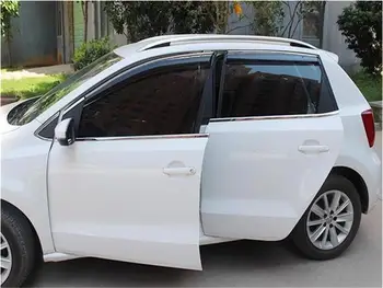 За VW Polo хечбек/седан 2011-2015 2016 Прозорец козирка Вентилационни въздушни Защита от Слънце и дъжд Защитни покривала Аксесоари За Полагане на автомобили