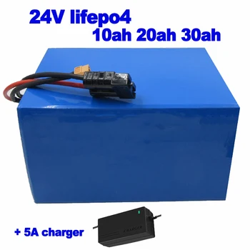 24V 10ah 20ah 30ah LiFePO4, литиево-фосфатный iron Батерия за пръскачка, косачка AGV robot Floor patrol ebike + зарядно устройство 5A