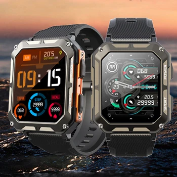 2023 Мъжки смарт часовници с Bluetooth-разговори IP68, водоустойчив, 380 mah, в режим на дълго очаквания часовници, спортни часовници с няколко циферблатами, HD-екран, улични умен часовник