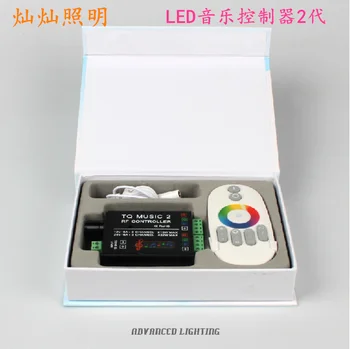 Led лампа с контролер, цветен сензорен пулт за дистанционно управление, burn RGB, светлинен панел, музикален аудио-гласова контролер 12V