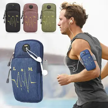 Многофункционална чанта за мобилен телефон, мъжки дамски водоустойчива чанта от полиестер, спортна чанта с дълга чантата