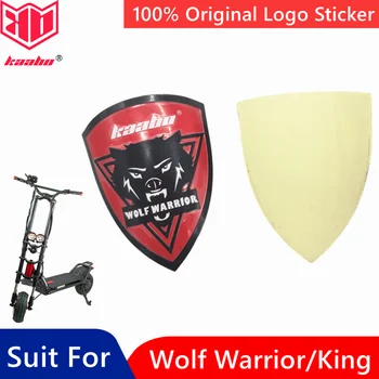 Оригинален стикер с логото на Wolf Warrior, аксесоари за Kaabo Wolf Warrior, Икона Wolf King Smart Electric Скутер, предната Част