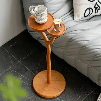 Малко минималистичен масичка Креативен дизайн Модерен Напреднали малка масичка за дневна Мебели от дървесина за спални