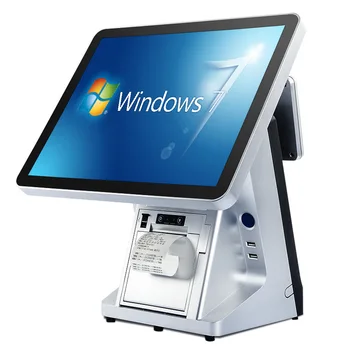 Горещ 15-инчов касов апарат с Windows 58-миллиметровым принтер касов апарат POS системи за супермаркет с докосване на екрана