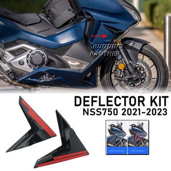 Нов Комплект Въздушен Отражател Мотоциклет NSS750, Черен, Подходящ За Honda nss 750 2021 2022, Допълнителен Страничен Спойлер