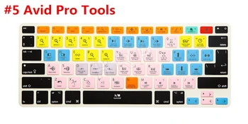 За Запалените Pro Tools, функционален етикет, силиконова клавиатура, джоб за Macbook Air 13 инча, за Macbook Pro 13, 15, САЩ и ЕС