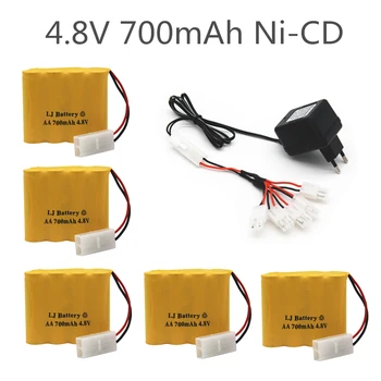 4,8 На 700 mah Ni-Cd Батерия Tamiya Plug със зарядно устройство 5 в 1 за играчки с дистанционно управление, осветление, електрически инструменти, радио-управляеми ИГРАЧКИ AA Group