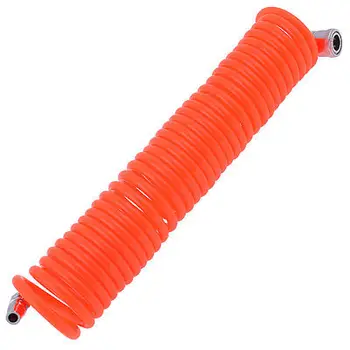 8 mm x 5 mm Полиуретан маркуч въздушен компресор Оранжево-червено 6 м 19,7 фута Безплатна доставка