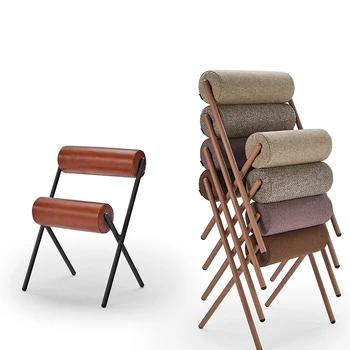 Сгъваеми креативни столове и за домашно ползване, минималистичная дневна в стил ар нуво, тапицирани трапезни столове-торбички