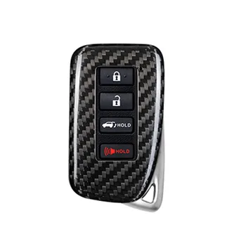 1 Комплект своята практика за автомобилни ключове от въглеродни влакна, калъф подходящ за Lexus GS RX GX CT IS ES 2013 + защитен калъф за ключове
