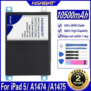 Батерия HSABAT A1484 10500 ма за iPad 5 Air за iPad5 A1474 A1475 A1484 A1476 A1822 A1823 A1893 A1954 на Батерията