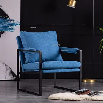 Скандинавски стол за дневна За дизайнерско железен односпального диван Луксозен Домакински Мебели за хола Стол с облегалка за почивка