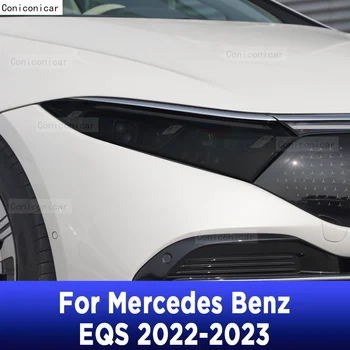 За Mercedes Benz EQS 2022-2023 Външна Фаровете на Колата Със Защита От надраскване, Нюанс на Предната Лампа От TPU, Защитно Фолио, Аксесоари За Ремонт