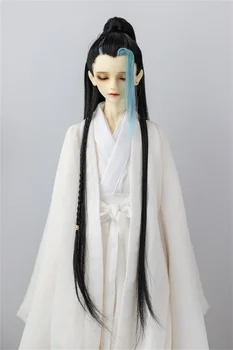 Перука BJD 1/3 висока перука от естествена коприна с една кука за ръце, полагане в древен стил, дълга коса, аксесоари за кукли bjd