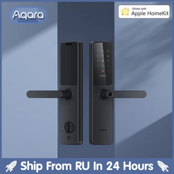 Интелигентна Система за заключване на вратите Aqara A100 Pro Zigbee, Bluetooth 5.0 Apple Homekey Отключи Отключване на пръстови отпечатъци Работа с приложението Homekit Aqara Home