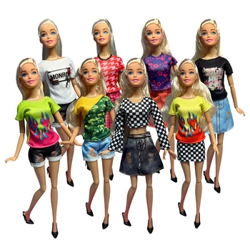 Играчки, стоп-моушън дрехи, мини-пола, комплект за Барби кукли 30 см, облекло