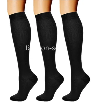 Компресия чорапи, 3 чифта/комплект от чорапи, Унисекс, спортни чорапи, които Разширени вени, Чорапи за медицински сестри, мъжки и женски компресия чорапи