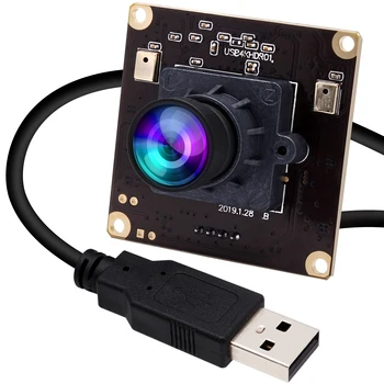 ELP 4K Модул, Уеб камера 3840x2160 IMX317 Високоскоростен Mjpeg 30 кадъра в секунда Мини Уеб Камера USB Камера Модул за Сканиране на документи