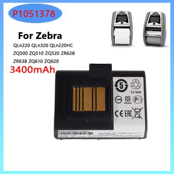Оригинален нов взаимозаменяеми батерия P1051378 P1023901 за Zebra QLn220 QLn220HC QLn320 ZQ520 ZQ510 3400 mah, истински Батерия