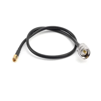 1 бр. кабел RG58 UHF SO239 жена-SMA штекерный конектор RF коаксиален прав удължител, 5 м