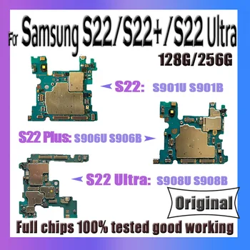 100% Оригинална Отключване За Samsung Galaxy S22 S901U S901B S22 Ultra S908U S908B на Дънната Платка S22 Plus S22 + S906B S906U Логическа Заплата