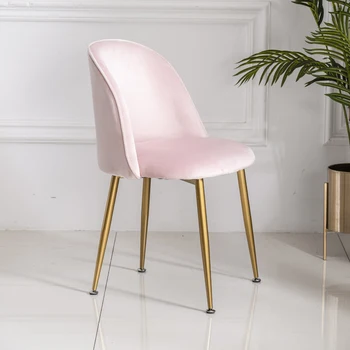 Европейският Трапезария стол в скандинавски стил, Кухненски Розово Маса за дневна, Дизайнерски стол за дома, Шезлонг за възрастни на Стая, Мебели за интериора на купето