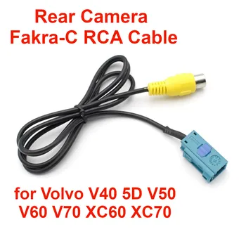 Видео адаптер Fakra RCA Оригинален Кабел за Камера за Задно виждане с Реверсивным Екран за Volvo XC60 XC90 V40 5D-V70, XC70 S80 S80L