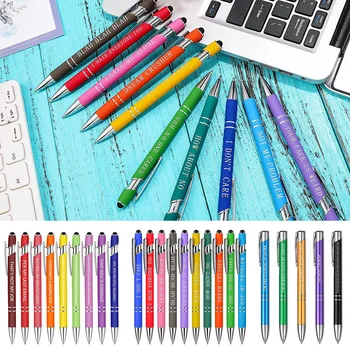 Комплект химикалки Метални химикалки за писане Гладка вдъхновяващи Дръжки Подпис Бизнес Офис Ученически пособия Коледен подарък за рожден Ден