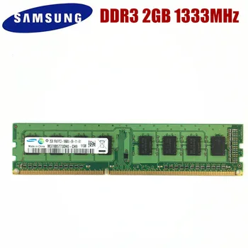 Samsung 2G 2GB 1R/2RX8 PC3 10600U DDR3 1333 MHZ PC Десктоп оперативна памет на КОМПЮТЪРА Настолна памет 2G PC3 10600U DDR3 1333 RAM