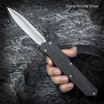 CP Series Micro OTF Tech Knife EDC Самостоятелно Defsense тактически джобни ножове CY Double Edge D2 Blade Pher Knife A1