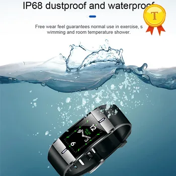 2019 женски мъжки умен часовник IP68 водоустойчив мониторинг на съня, Непрекъснато 24-часово наблюдение на сърдечната честота, спортен гривна