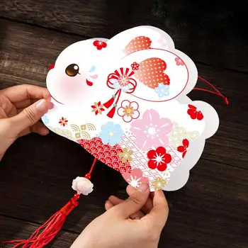 Изискан китайски стил, празникът на пролетта, фенер, окачване с пискюл, украса, ръчно изработени, cartoony лампа, украса за дома