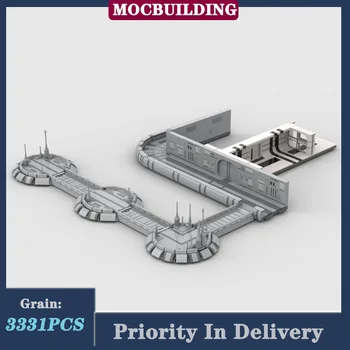 Космически войни Външна коридорная система Модел на сградата Монтаж на строителни блокове на MOC Movie Collection Играчка, Подарък DIY