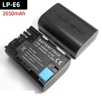2650 mah LP-E6 Lp-e6 Lp-e6nh Батерия за Canon EOS 5D Mark IV 5D2 5DS R Mark II 2 III 3 6D 60D 60Da 7D 7D2