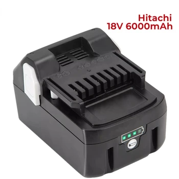 18 от 6000 mah Литиево-йонна Акумулаторна Бормашина, електрически инструменти и батерия за Hitachi BCL1815 EBM1830 BSL1840 Батерия led дисплей
