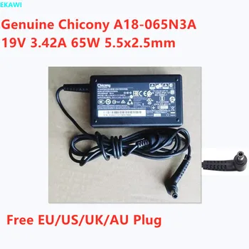Истински Chicony A18-065N3A 19V 3.42 A 65W 5,5x2,5 мм A065R184P A065R216P Адаптер За Зарядно Устройство за лаптоп