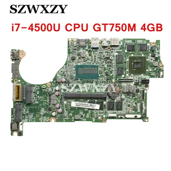 Възстановена на дънната Платка на лаптопа NBMB611001 за Acer V5-573G DAZRQMB18F0 с процесор SR16Z i7-4500U 4 GB оперативна памет GT750M 4 GB графичен процесор