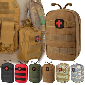 Чанта за първа помощ Комплекти за оцеляване в Къмпинга, Военна Тактическа медицинска Поясная чанта, Спешно пътуване на открито, Чанта от Оксфордской тъкан Molle