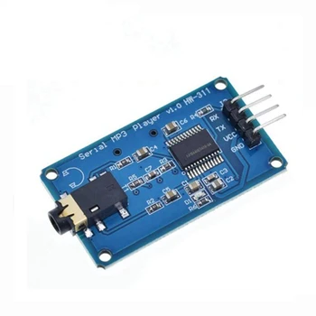YX5300 UART TTL Последователно Управление на MP3 Музикален плеър, Модул за Поддръжка на MP3/WAV Micro SD/SDHC Карти За Arduino/AVR/ARM/PIC 3,2-5,2 vdc