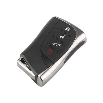 Калъф за ключове Hindley с 4 бутони, подходящи за новия Lexus RX ES IS UX калъф за дистанционно на ключа на автомобила ключодържател с вмъкнат малък ключ