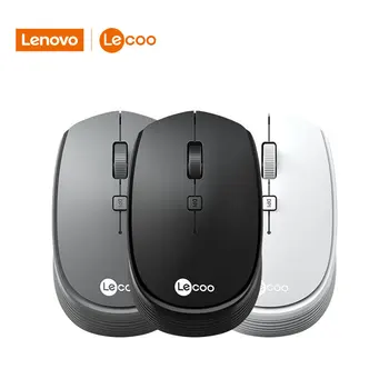 Безжична Мишка за Лаптоп Lenovo 2.4 GH Lecoo WS202, Малък Преносим Бизнес-Офис, Фотоелектричния Лаптоп, Настолна Компютърна Мишка, Нова