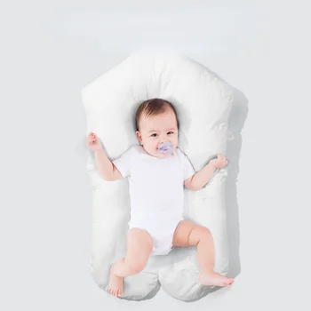 Комфортна възглавница за новородени, кадифе, U-образни възглавници със защита от отклонение, оформяйки главата, които нерви бебета, възглавница за сън, облегалка за деца