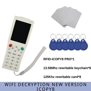 Пълно Криптиране на Wifi Декодиране ICOPY8 RFID Четец за Контрол на Достъпа NFC Писател Смарт-Чип Мултичестотно Восъчни Карти Копирна Машина